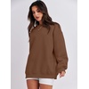image:imageANRABESS Oversized Sweatshirt for Women Crewneck Y2K Hoodies Fleece Casual Comfy Pullover Top Fall Outfits Clothes 2026Coffee