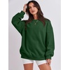 image:imageANRABESS Oversized Sweatshirt for Women Crewneck Y2K Hoodies Fleece Casual Comfy Pullover Top Fall Outfits Clothes 2026Deep Green