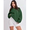 image:imageANRABESS Oversized Sweatshirt for Women Crewneck Y2K Hoodies Fleece Casual Comfy Pullover Top Fall Outfits Clothes 2026Deep Green