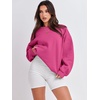 image:imageANRABESS Oversized Sweatshirt for Women Crewneck Y2K Hoodies Fleece Casual Comfy Pullover Top Fall Outfits Clothes 2026Hot Pink