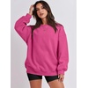 image:imageANRABESS Oversized Sweatshirt for Women Crewneck Y2K Hoodies Fleece Casual Comfy Pullover Top Fall Outfits Clothes 2026Hot Pink