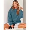 image:imageANRABESS Oversized Sweatshirt for Women Crewneck Y2K Hoodies Fleece Casual Comfy Pullover Top Fall Outfits Clothes 2026Lake Blue