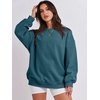 image:imageANRABESS Oversized Sweatshirt for Women Crewneck Y2K Hoodies Fleece Casual Comfy Pullover Top Fall Outfits Clothes 2026Lake Blue