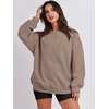 image:imageANRABESS Oversized Sweatshirt for Women Crewneck Y2K Hoodies Fleece Casual Comfy Pullover Top Fall Outfits Clothes 2026Light Brown