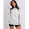 image:imageANRABESS Oversized Sweatshirt for Women Crewneck Y2K Hoodies Fleece Casual Comfy Pullover Top Fall Outfits Clothes 2026Light Gray