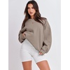 image:imageANRABESS Oversized Sweatshirt for Women Crewneck Y2K Hoodies Fleece Casual Comfy Pullover Top Fall Outfits Clothes 2026Light Khaki