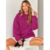 image:imageANRABESS Oversized Sweatshirt for Women Crewneck Y2K Hoodies Fleece Casual Comfy Pullover Top Fall Outfits Clothes 2026Light Pink