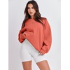 image:imageANRABESS Oversized Sweatshirt for Women Crewneck Y2K Hoodies Fleece Casual Comfy Pullover Top Fall Outfits Clothes 2026Orange Red