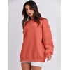image:imageANRABESS Oversized Sweatshirt for Women Crewneck Y2K Hoodies Fleece Casual Comfy Pullover Top Fall Outfits Clothes 2026Orange Red