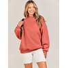 image:imageANRABESS Oversized Sweatshirt for Women Crewneck Y2K Hoodies Fleece Casual Comfy Pullover Top Fall Outfits Clothes 2026Orange Red