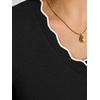 image:imageANRABESS Short Sleeve Sweater for Women V Neck Ribbed Knit Lightweight Sweaters Top 2026 Summer Business Casual Outfits0black