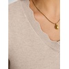image:imageANRABESS Short Sleeve Sweater for Women V Neck Ribbed Knit Lightweight Sweaters Top 2026 Summer Business Casual OutfitsAlmond