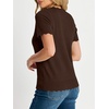 image:imageANRABESS Short Sleeve Sweater for Women V Neck Ribbed Knit Lightweight Sweaters Top 2026 Summer Business Casual OutfitsCoffee