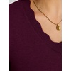 image:imageANRABESS Short Sleeve Sweater for Women V Neck Ribbed Knit Lightweight Sweaters Top 2026 Summer Business Casual OutfitsDark Red