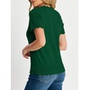 image:imageANRABESS Short Sleeve Sweater for Women V Neck Ribbed Knit Lightweight Sweaters Top 2026 Summer Business Casual OutfitsForest Green