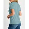image:imageANRABESS Short Sleeve Sweater for Women V Neck Ribbed Knit Lightweight Sweaters Top 2026 Summer Business Casual OutfitsLight Blue