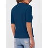 image:imageANRABESS Short Sleeve Sweaters for Women Summer Wool Blend Crew Neck Shirts Lightweight Work Top 2026 Business Casual OutfitsDark Teal