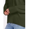 image:imageANRABESS Sweaters for Women 2026 Fall Long Sleeve Casual Loose Fit Knitted High Low Hem Basic Pullover Sweater TopsArmy Green