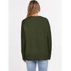 image:imageANRABESS Sweaters for Women 2026 Fall Long Sleeve Casual Loose Fit Knitted High Low Hem Basic Pullover Sweater TopsArmy Green