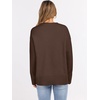 image:imageANRABESS Sweaters for Women 2026 Fall Long Sleeve Casual Loose Fit Knitted High Low Hem Basic Pullover Sweater TopsCoffee