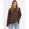 image:imageANRABESS Sweaters for Women 2026 Fall Long Sleeve Casual Loose Fit Knitted High Low Hem Basic Pullover Sweater TopsCoffee