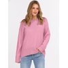 image:imageANRABESS Sweaters for Women 2026 Fall Long Sleeve Casual Loose Fit Knitted High Low Hem Basic Pullover Sweater TopsCoral Pink