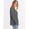 image:imageANRABESS Sweaters for Women 2026 Fall Long Sleeve Casual Loose Fit Knitted High Low Hem Basic Pullover Sweater TopsDark Grey
