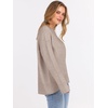 image:imageANRABESS Sweaters for Women 2026 Fall Long Sleeve Casual Loose Fit Knitted High Low Hem Basic Pullover Sweater TopsKhaki