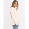 image:imageANRABESS Sweaters for Women 2026 Fall Long Sleeve Casual Loose Fit Knitted High Low Hem Basic Pullover Sweater TopsLight Apricot