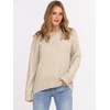 image:imageANRABESS Sweaters for Women 2026 Fall Long Sleeve Casual Loose Fit Knitted High Low Hem Basic Pullover Sweater TopsLight Beige