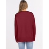 image:imageANRABESS Sweaters for Women 2026 Fall Long Sleeve Casual Loose Fit Knitted High Low Hem Basic Pullover Sweater TopsRed