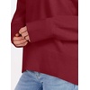 image:imageANRABESS Sweaters for Women 2026 Fall Long Sleeve Casual Loose Fit Knitted High Low Hem Basic Pullover Sweater TopsRed