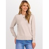 image:imageANRABESS Sweaters for Women 2026 Long Sleeve Crewneck Loose Fit Lightweight Knit Basic Fall Sweater OutfitsAlmond