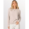 image:imageANRABESS Sweaters for Women 2026 Long Sleeve Crewneck Loose Fit Lightweight Knit Basic Fall Sweater OutfitsAlmond