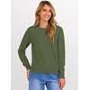image:imageANRABESS Sweaters for Women 2026 Long Sleeve Crewneck Loose Fit Lightweight Knit Basic Fall Sweater OutfitsArmy Green