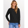 image:imageANRABESS Sweaters for Women 2026 Long Sleeve Crewneck Loose Fit Lightweight Knit Basic Fall Sweater OutfitsBlack