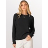 image:imageANRABESS Sweaters for Women 2026 Long Sleeve Crewneck Loose Fit Lightweight Knit Basic Fall Sweater OutfitsBlack