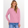 image:imageANRABESS Sweaters for Women 2026 Long Sleeve Crewneck Loose Fit Lightweight Knit Basic Fall Sweater OutfitsCoral Pink