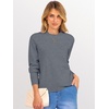 image:imageANRABESS Sweaters for Women 2026 Long Sleeve Crewneck Loose Fit Lightweight Knit Basic Fall Sweater OutfitsDark Grey