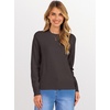 image:imageANRABESS Sweaters for Women 2026 Long Sleeve Crewneck Loose Fit Lightweight Knit Basic Fall Sweater OutfitsDeep Taupe