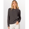 image:imageANRABESS Sweaters for Women 2026 Long Sleeve Crewneck Loose Fit Lightweight Knit Basic Fall Sweater OutfitsDeep Taupe