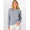 image:imageANRABESS Sweaters for Women 2026 Long Sleeve Crewneck Loose Fit Lightweight Knit Basic Fall Sweater OutfitsGrey