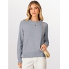 image:imageANRABESS Sweaters for Women 2026 Long Sleeve Crewneck Loose Fit Lightweight Knit Basic Fall Sweater OutfitsGrey