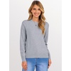 image:imageANRABESS Sweaters for Women 2026 Long Sleeve Crewneck Loose Fit Lightweight Knit Basic Fall Sweater OutfitsGrey