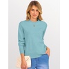 image:imageANRABESS Sweaters for Women 2026 Long Sleeve Crewneck Loose Fit Lightweight Knit Basic Fall Sweater OutfitsLight Blue