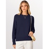 image:imageANRABESS Sweaters for Women 2026 Long Sleeve Crewneck Loose Fit Lightweight Knit Basic Fall Sweater OutfitsNavy Blue