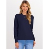 image:imageANRABESS Sweaters for Women 2026 Long Sleeve Crewneck Loose Fit Lightweight Knit Basic Fall Sweater OutfitsNavy Blue