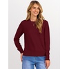 image:imageANRABESS Sweaters for Women 2026 Long Sleeve Crewneck Loose Fit Lightweight Knit Basic Fall Sweater OutfitsRed