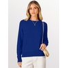 image:imageANRABESS Sweaters for Women 2026 Long Sleeve Crewneck Loose Fit Lightweight Knit Basic Fall Sweater OutfitsRoyal Blue