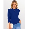 image:imageANRABESS Sweaters for Women 2026 Long Sleeve Crewneck Loose Fit Lightweight Knit Basic Fall Sweater OutfitsRoyal Blue